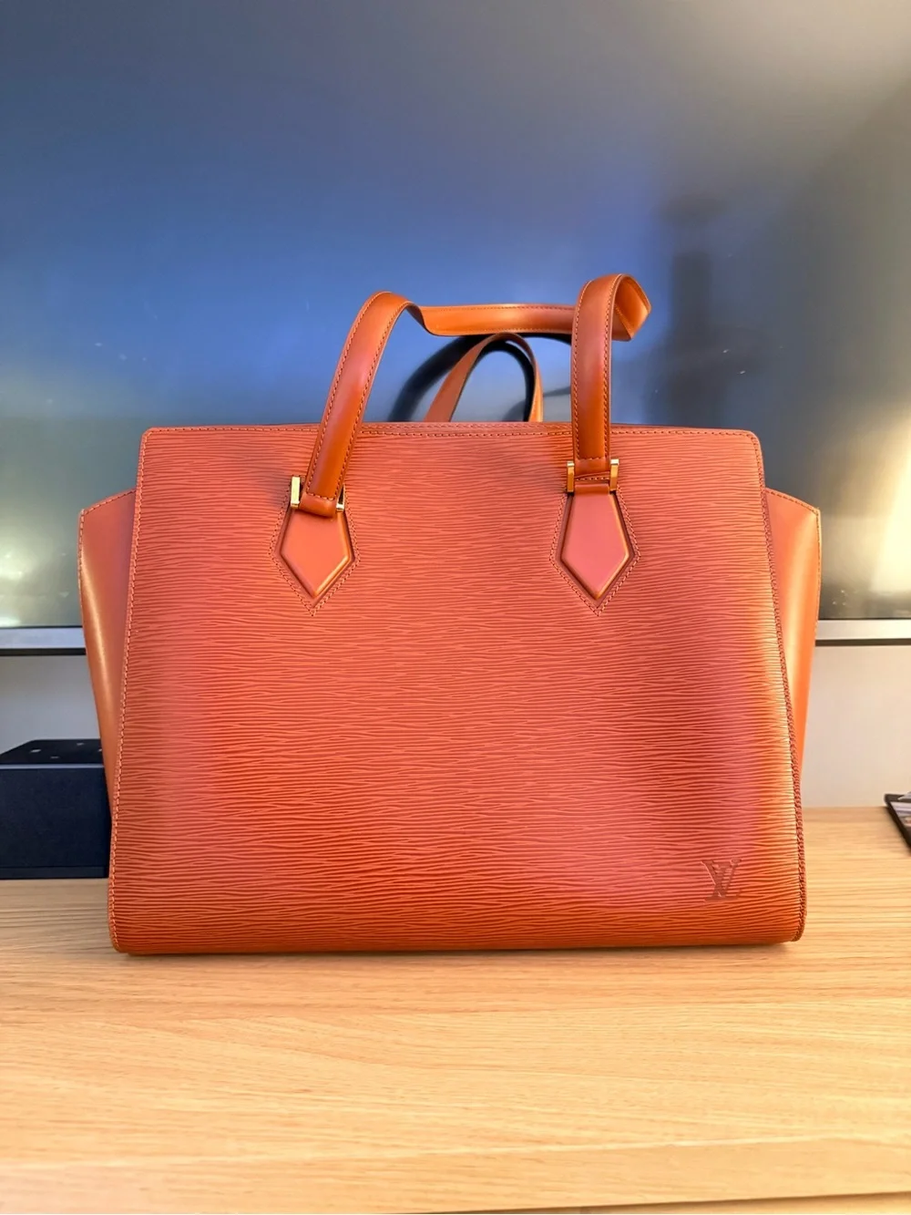 Louis Vuitton Epi Duplex tote in  Kenyan fawn RARE VINTAGE